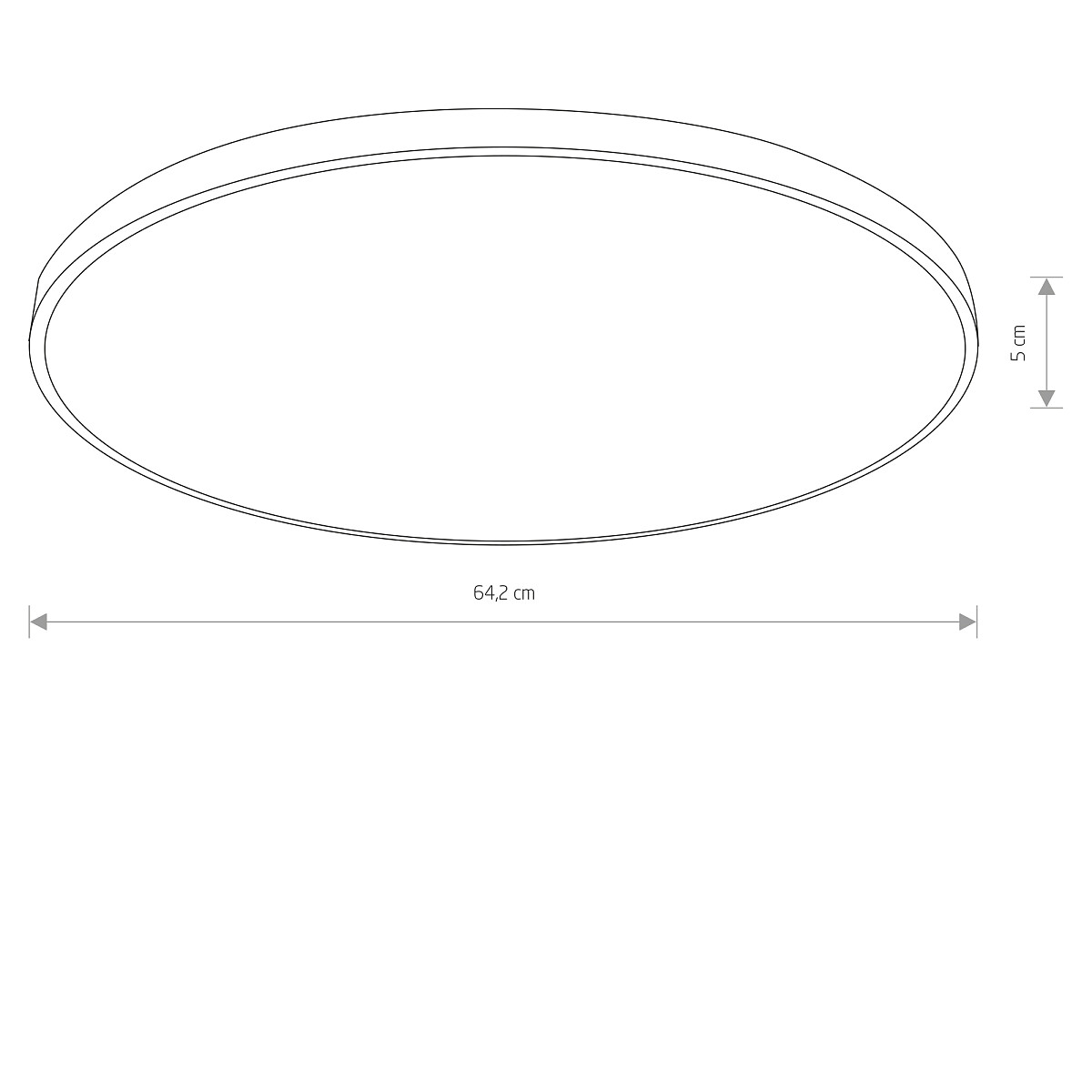 AGNES ROUND LED PRO white L 4000K 10982 Nowodvorski