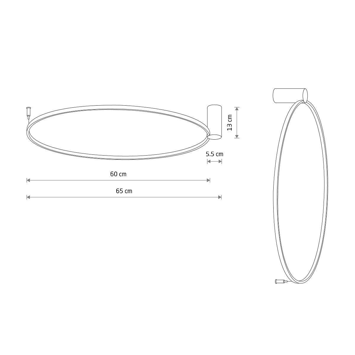 CIRCOLO LED white M 3000K 11603 Nowodvorski